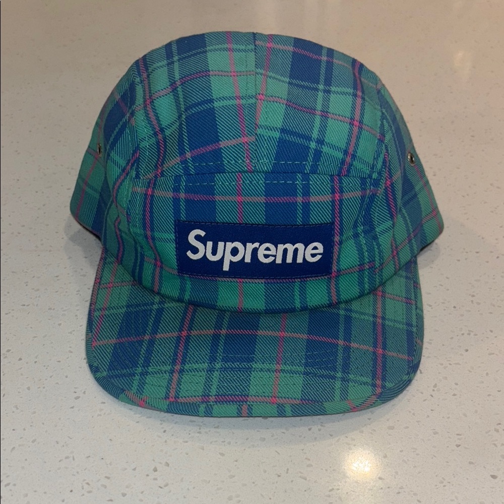 Supreme Tartan Pattern Cap